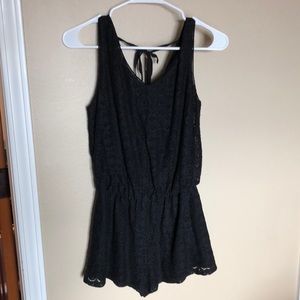 Black Lace Romper